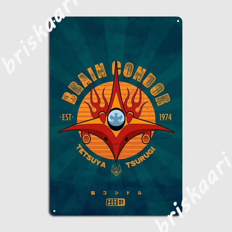 

Brain Condor Metal Sign Designing Mural Club Poster Tin Sign Posters