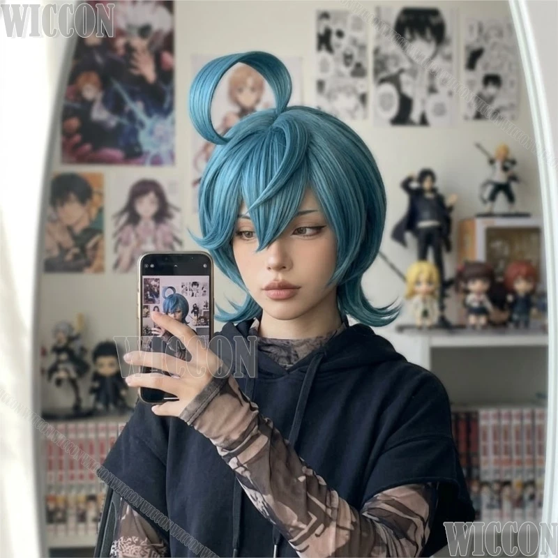Фото Парик для косплея Gachiakuta Kutony Cthoni Zodyl Fluffy Teased Top из термостойкого волокна, с отстегивающимися ахаогами, для фестивалей и Comic Con №1