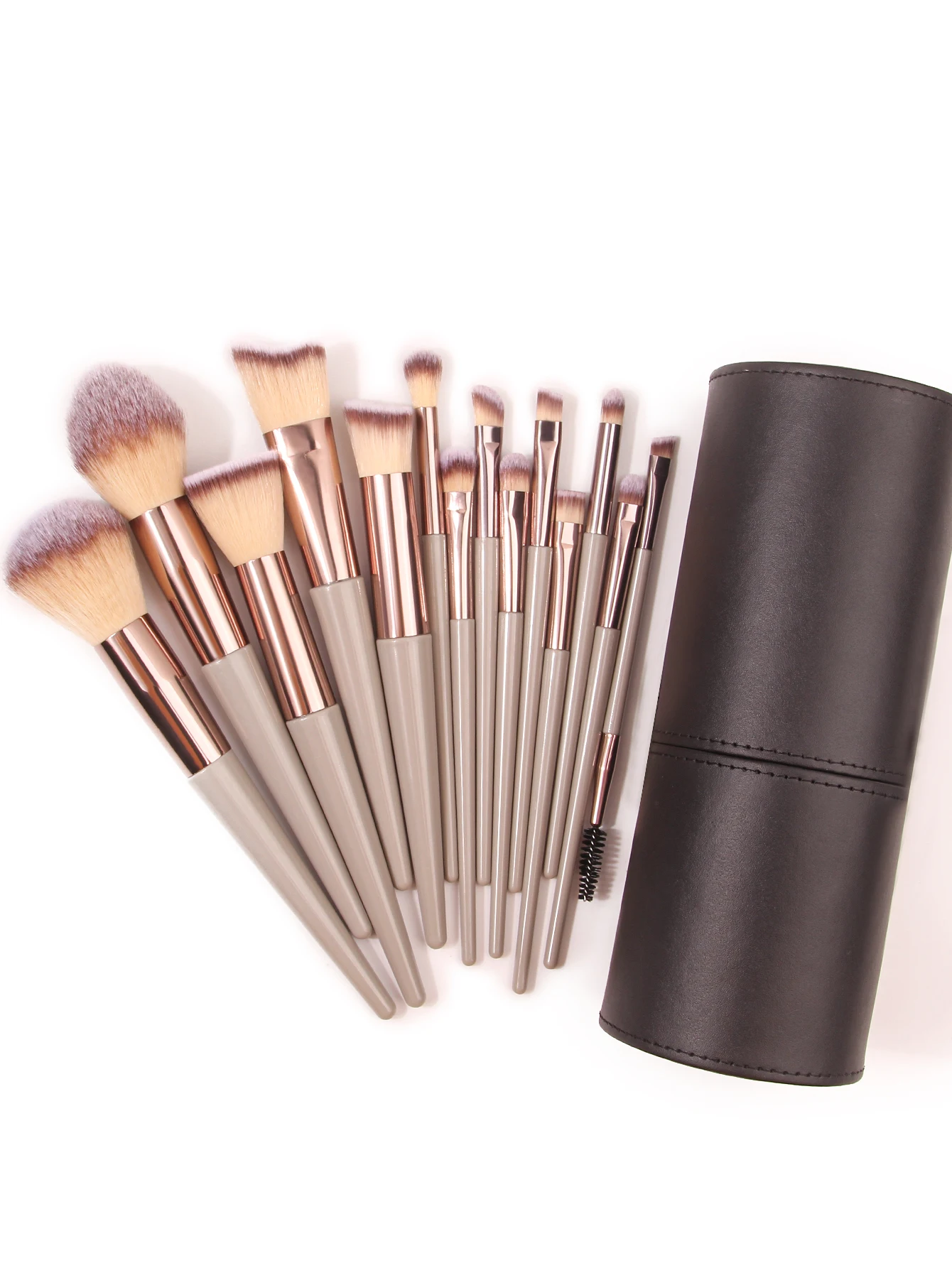 Набор кистей для макияжа цвета шампанского 14 дюймов кисть теней пудры ведро