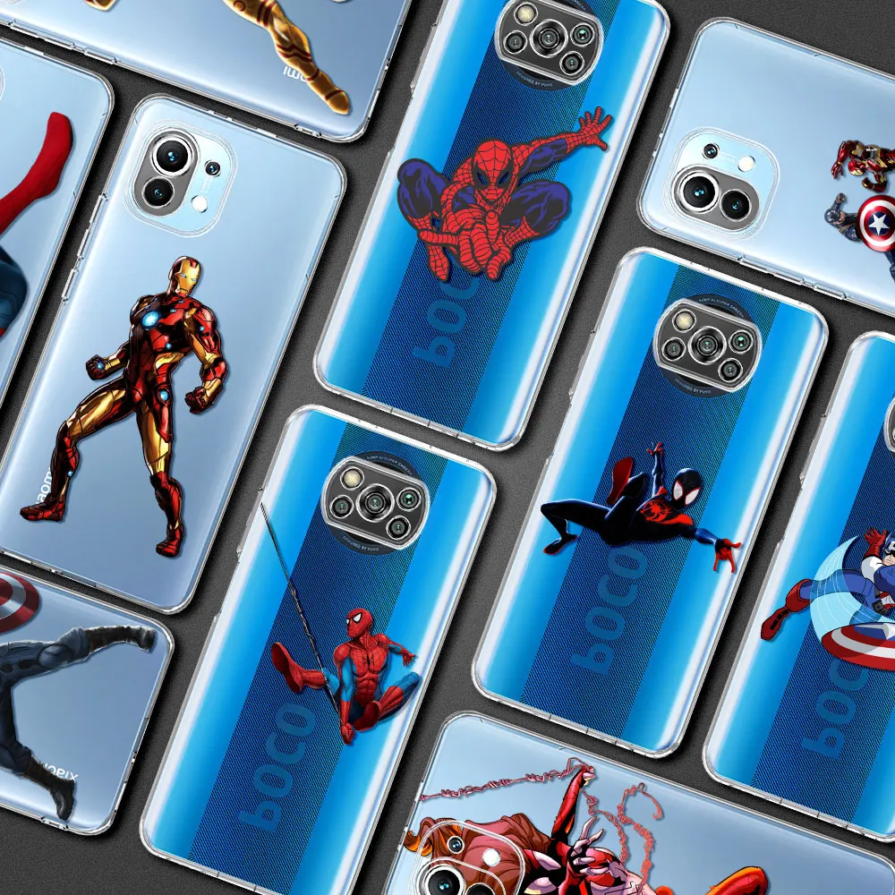 

Amazing Spider Man Returns Clear Case for Mi Poco X3 NFC 12 11 Lite 10T Pro Luxury SmartPhone Cover M3 F1 11T 10 12X 11X Shell