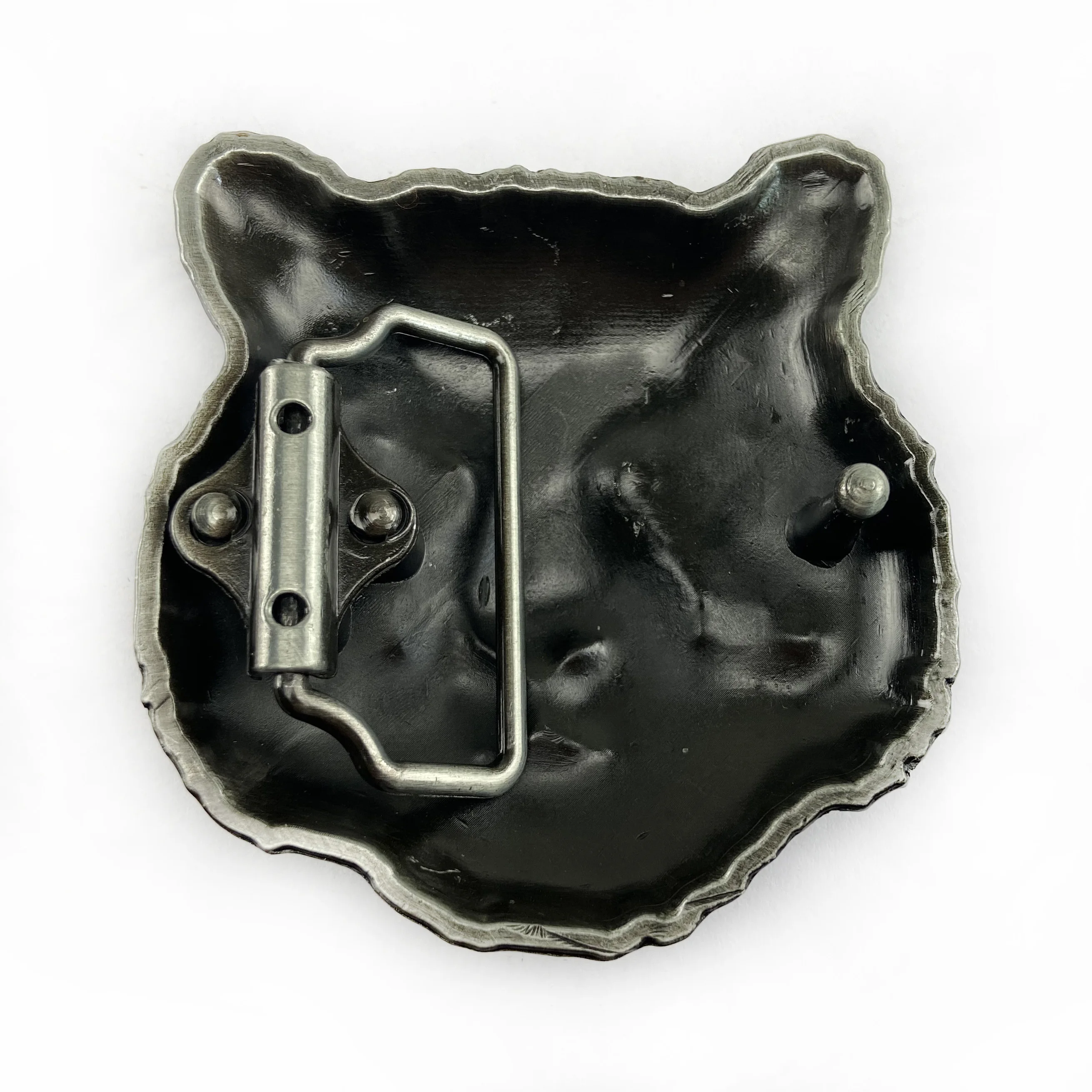 Wholesale Zinc Alloy retro western Tiger head Belt Buckle with pewter finish Luxurious jeans gift belt buckle for 4cm width |