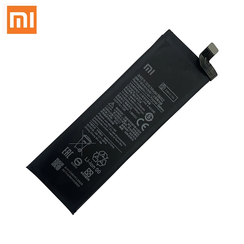 100 original bm52 5260mah phone battery for xiaomi mi note 10 lite note 10 pro cc9pro cc9 pro replacement batteries bateria free global shipping