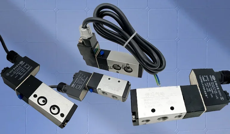 Пневматический взрывозащищенный электромагнитный клапан 4v210-08 двухпозиционный