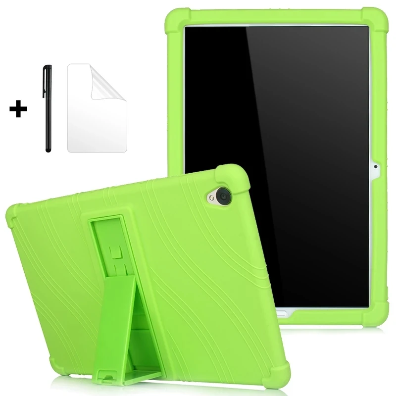 

For Huawei MatePad T10S 10.8 10.4 T8 2020 T3 T5 M5 lite 8 10 Case Kids Friendly Kickstand Soft Silicone Tablet Cover +FilmGift