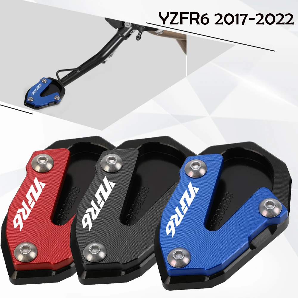 

2022 для мотоцикла YAMAHA YZFR6 R6 YZF-R6 2021 2020 2017 2018 CNC, боковая подставка, увеличивающая пластина, выдвижная подставка, удлинитель YZF R6