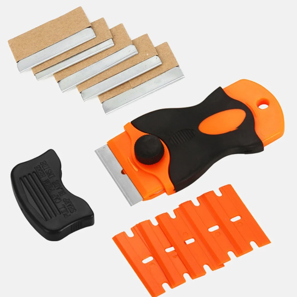 

Razor Scraper Edged Sticker Removal Tool With 5pc Metal Blade+5pc Plastic Blade For Mobile Phone And Tablets