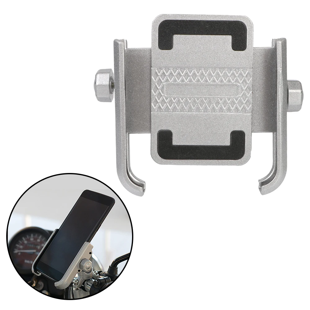 

Universal Aluminum Alloy Stand Mount Motorcycle Bicycle Navigation Stand Handlebar Phone Holder 360 Degree Rotation