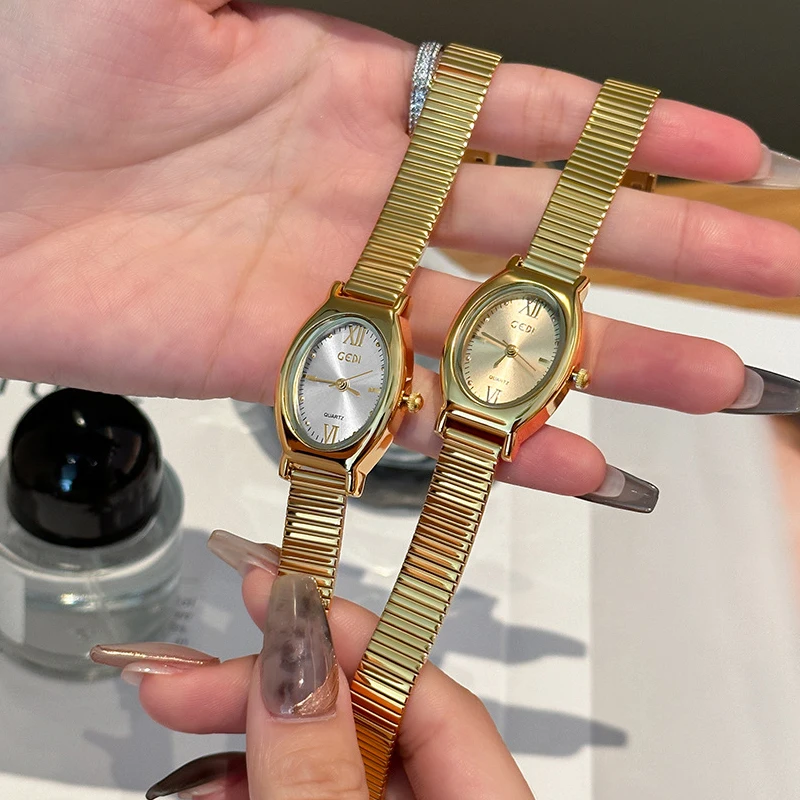 Минималистичные женские часы овальной формы в Корейском стиле для отдыха легкие