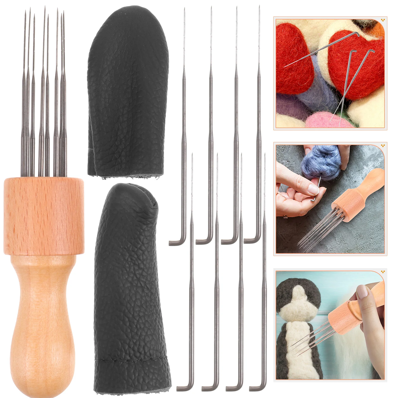 

Punch Embroidery Needle Tool Sewing Wooden Threader Pen Stitching Crosssupplies