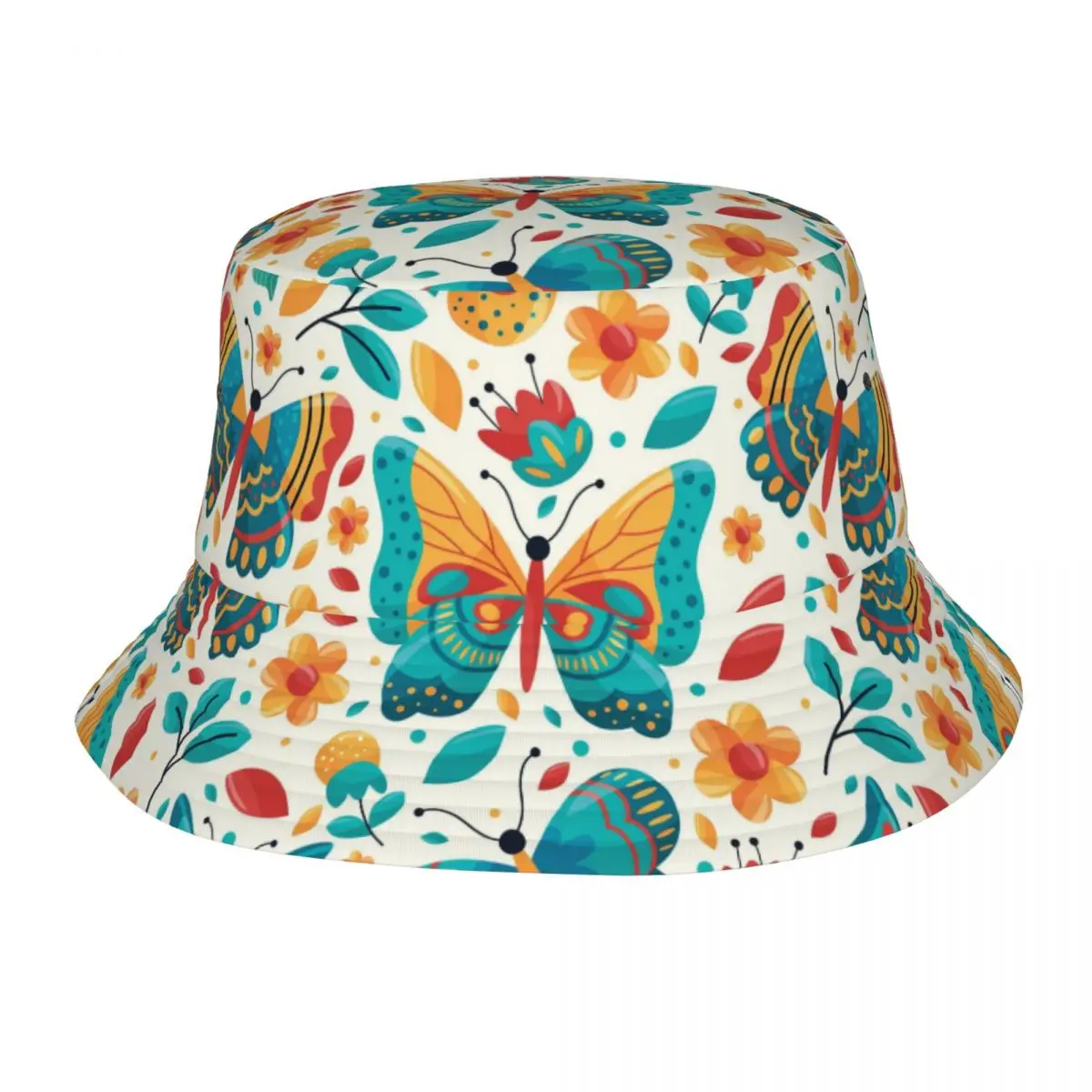 

Панама С Рисунком бабочки для мужчин и женщин, модная летняя кепка в стиле унисекс, с рисунком животных