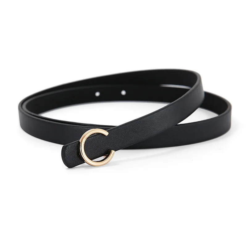 

Модный женский тонкий ремень с пряжкой из сплава для платья-рубашки, декоративный пояс, шикарный дизайнерский ремень из искусственной кожи