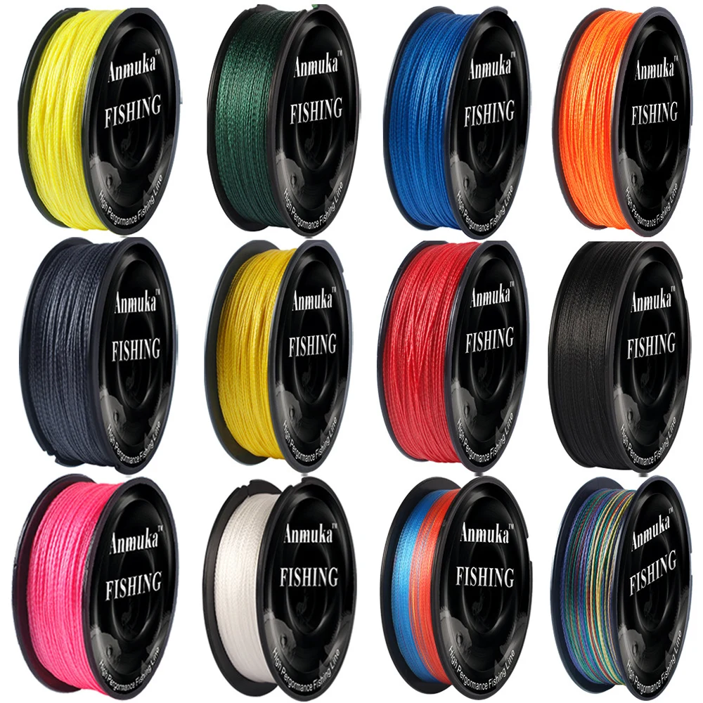 

100M PE Braided Wire Fishing Line Performance 4 Strands 0.1mm-0.6mm 8LB-100LB China Incredibly Strong Multifilament Fiber Line