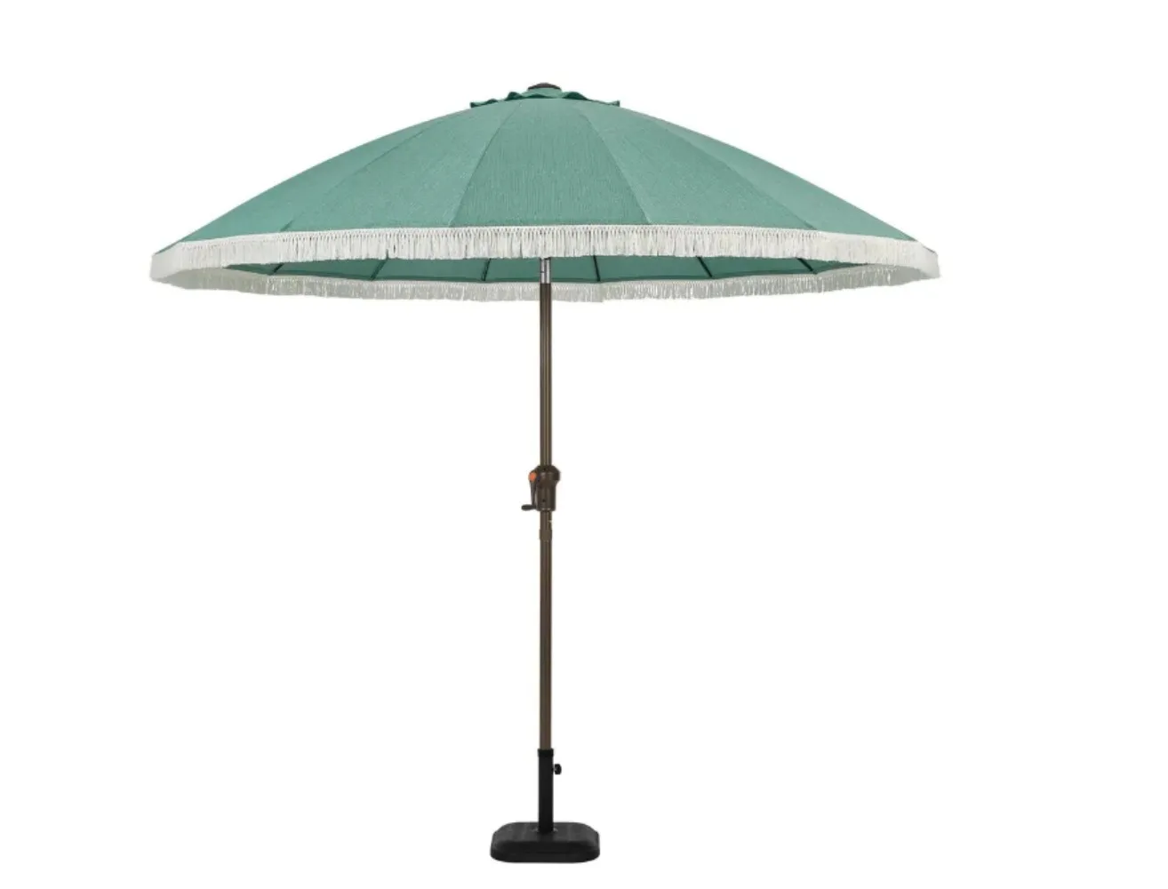 

9 ft. Aluminum Round Market Outdoor Patio Umbrella in Aloe
