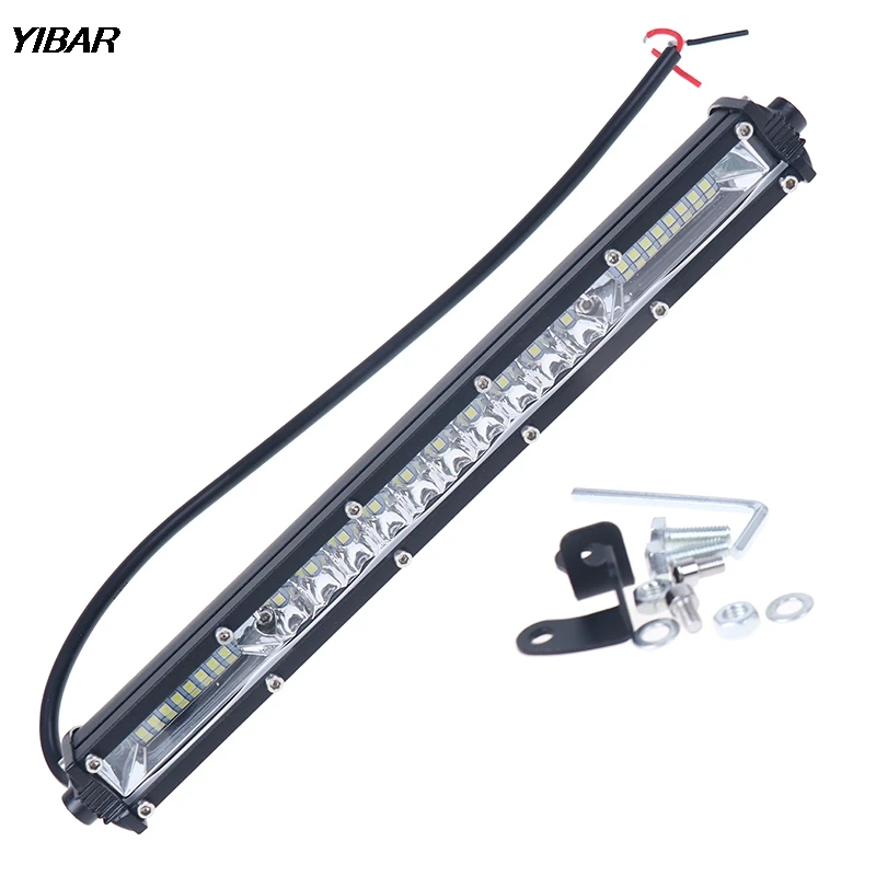 

12inch 450W LED Work Light Bar Combo Spot Flood Driving Off Road SUV Boat ATV