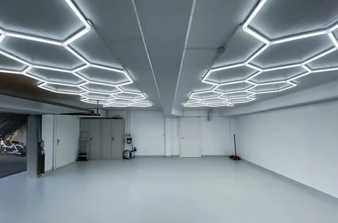 Индивидуальный 440 мм шестигранный узор для гаража светодиодная фотовспышка