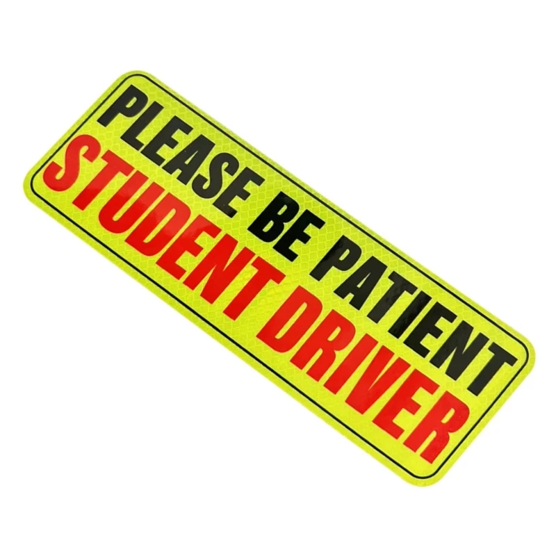 Магнитная светоотражающая наклейка на бампер для водителя предупреждение о