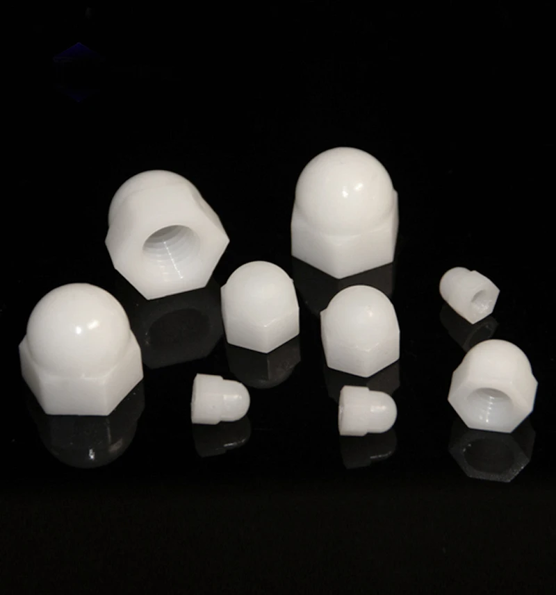 

5-20pcs Nylon Cap Nut M3 M4 M5 M6 M8 M10 White Plastic Nut with Cap Nut Ball Decorative Screw Cap Nylon Nut
