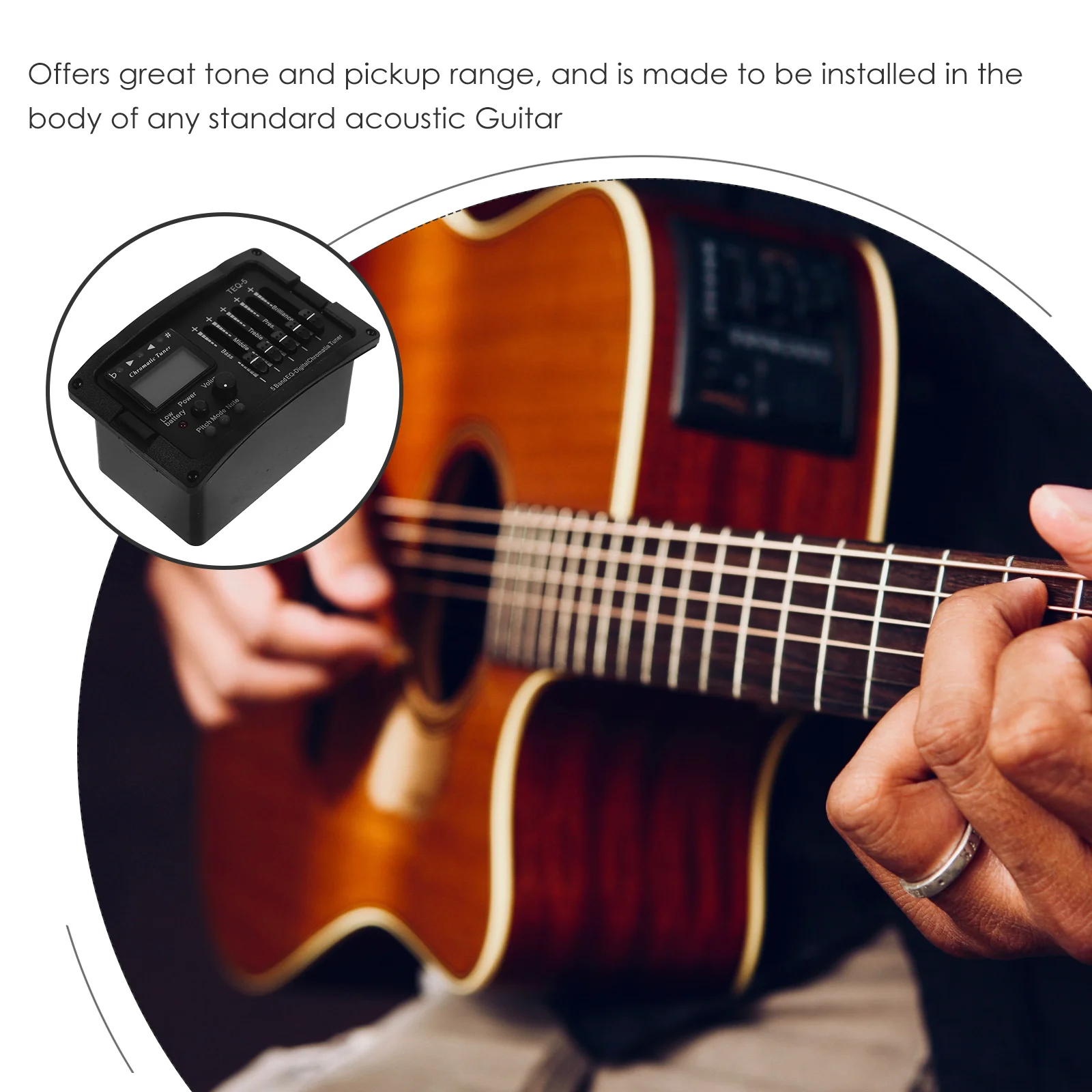 5-полосный эквалайзер предусилителя звукосниматель предусилитель для