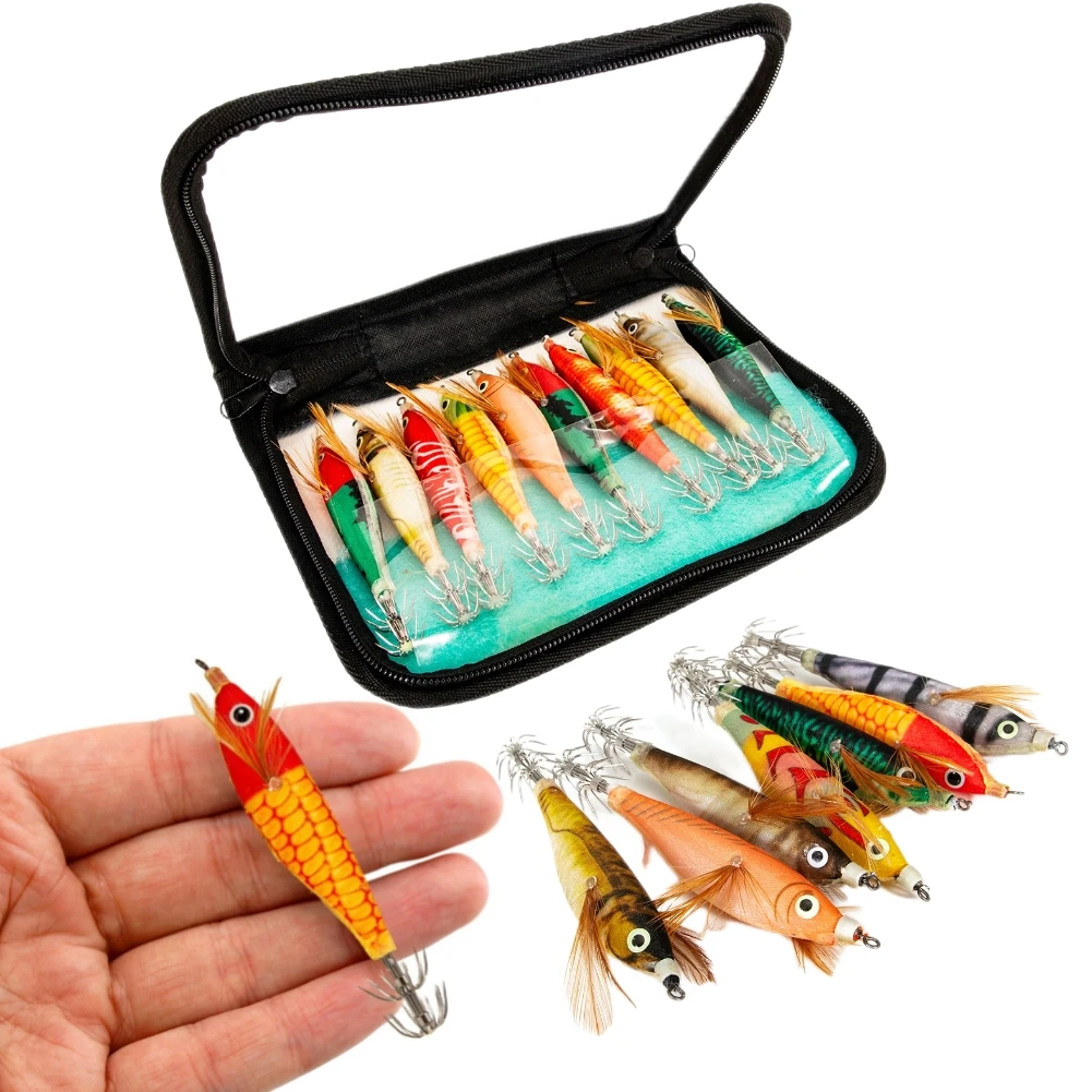 

10/20pcs Mimics Shrimp Baits with Double-Layer Hooks Octopus Fishing Lures Outdoor Fishing Accessories for Fisherman
