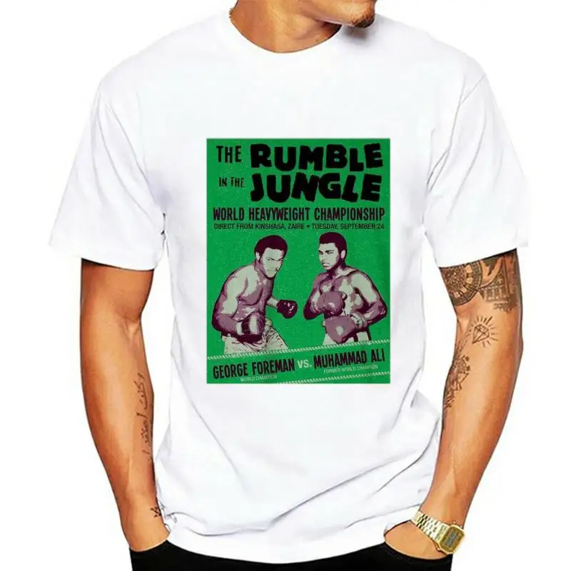 

Винтажная футболка с надписью Rumble in the Jungle Ali vs Foreman
