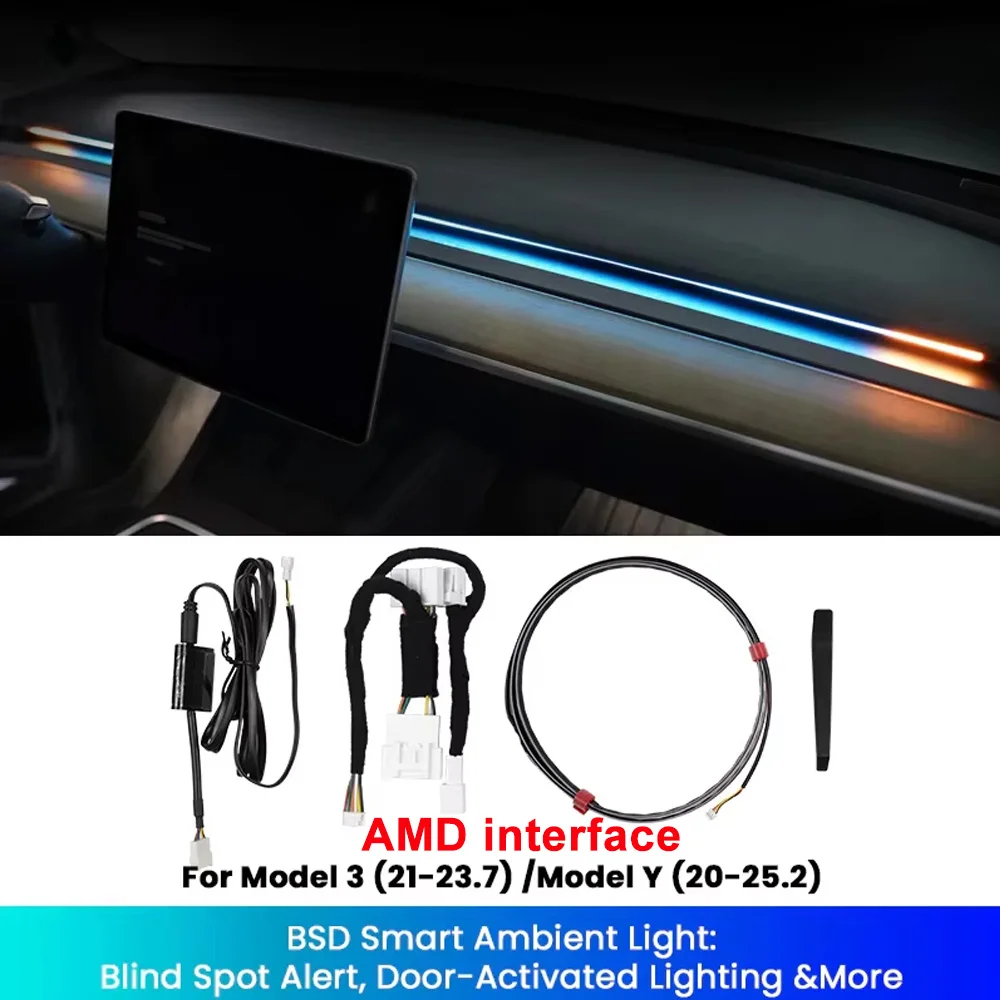 

Версия 2.0 Умная система окружающего освещения вентиляционного отверстия Система мониторинга слепых зон BSD для Tesla Model 3 Y Juniper 3 Highland