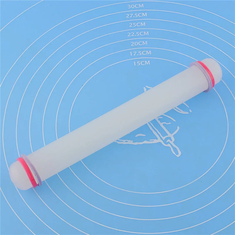 

23cm Kitchen Rolled Fondant Tools Silicone Rolling Pin Cupcake Decorating Roller Cake Decorating Tools Mini Baking Cook Tools