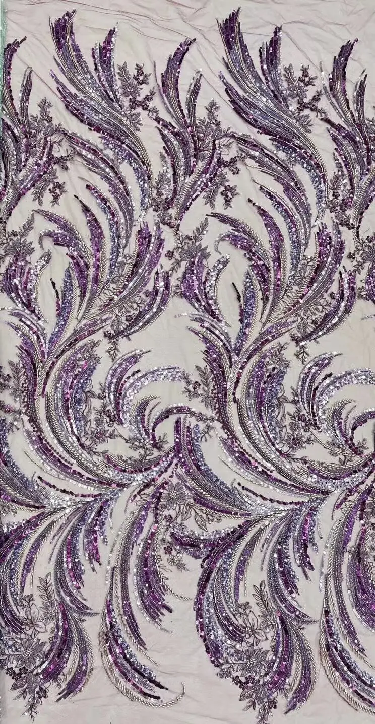 

Высококачественная нигерийская Тюлевая кружевная ткань, новейшие Блестки из бисера, стандартная африканская кружевная ткань, французская сетчатая кружевная ткань для невесты