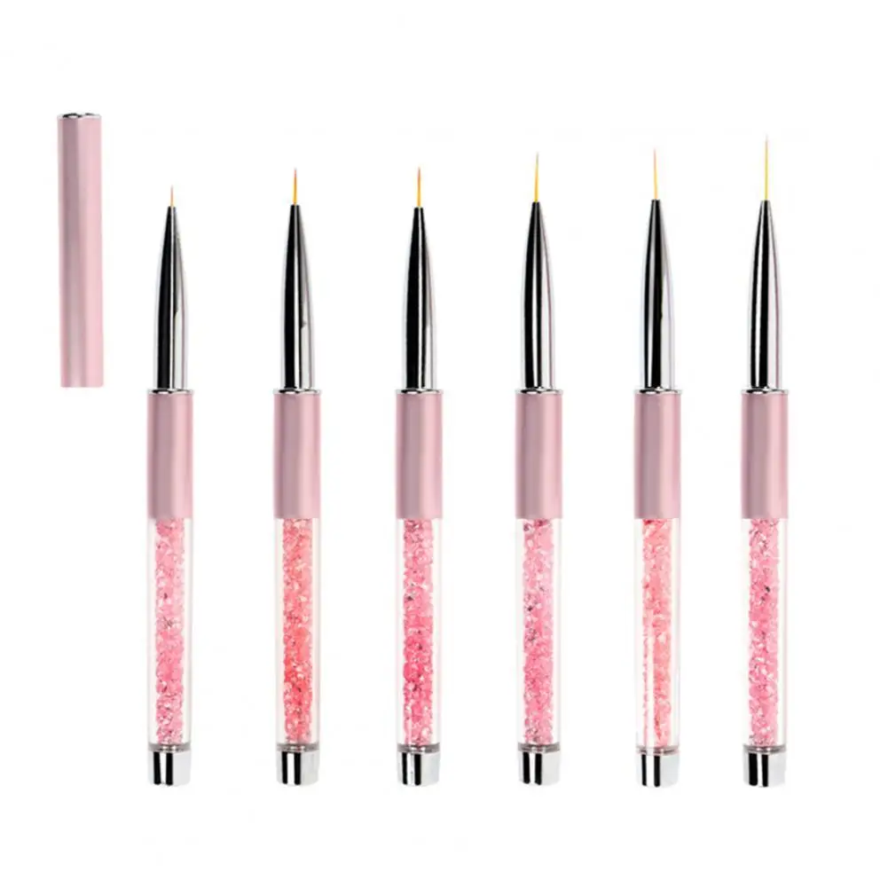 

Long Lightweight Reusable Professional Nail Brush Hand Draw Tips Line Pen for Home Use Nail Brush Pen Nail Drawing Pen