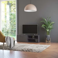 gray tv cabinet 120x34x37 cm agglomerated