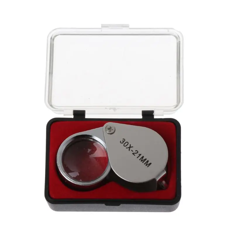 

Jewelry Diamond Eye Loupe Magnifier Magnifying Glass Triplet Jewelers 30x21mm