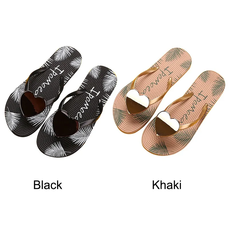 

Summer Slippers sandals Shoes Woman 2022 Pink Lover open Toe Flip Flops Clear Women Outdoor Flat Beach Slides heart