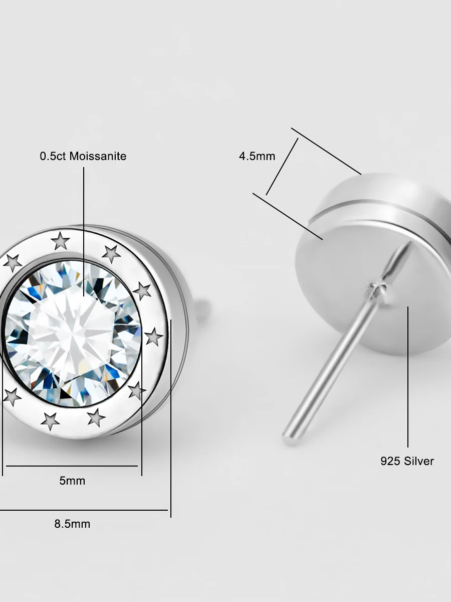 Качественные серебряные серьги OEM мужские аксессуары стерлинговое серебро 925
