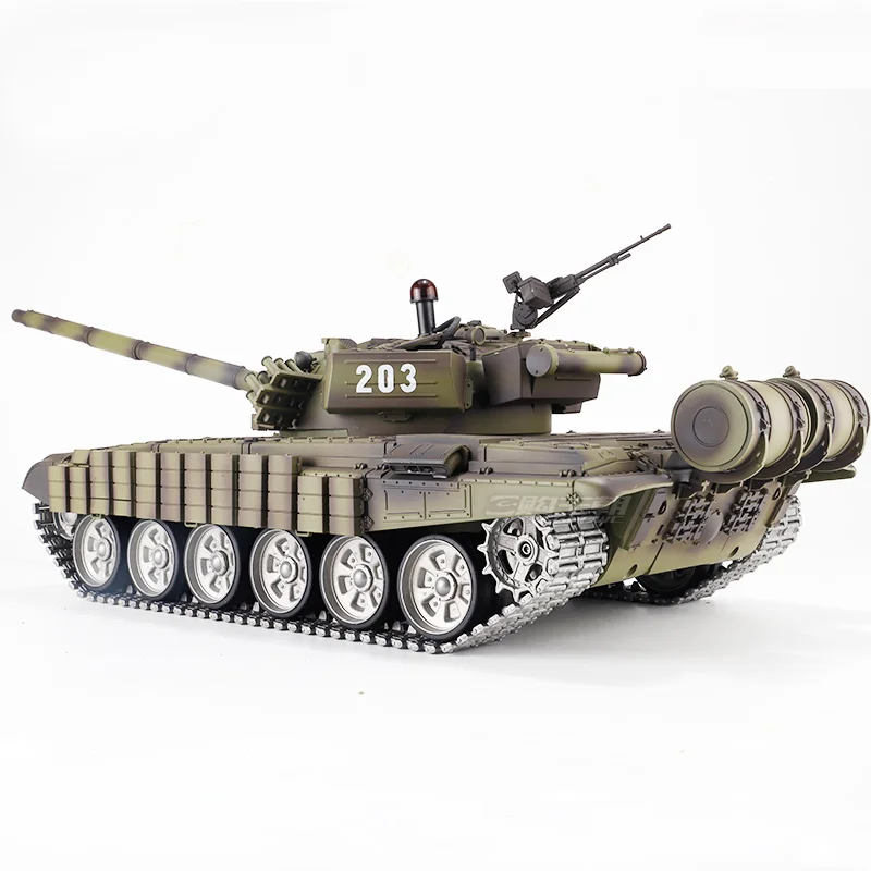 Heng long RC Tank 1/16 Battle Tank  T72 Oversized Crawler Armored Metal Electric Battle Off-road 3939 RTR Model Toys