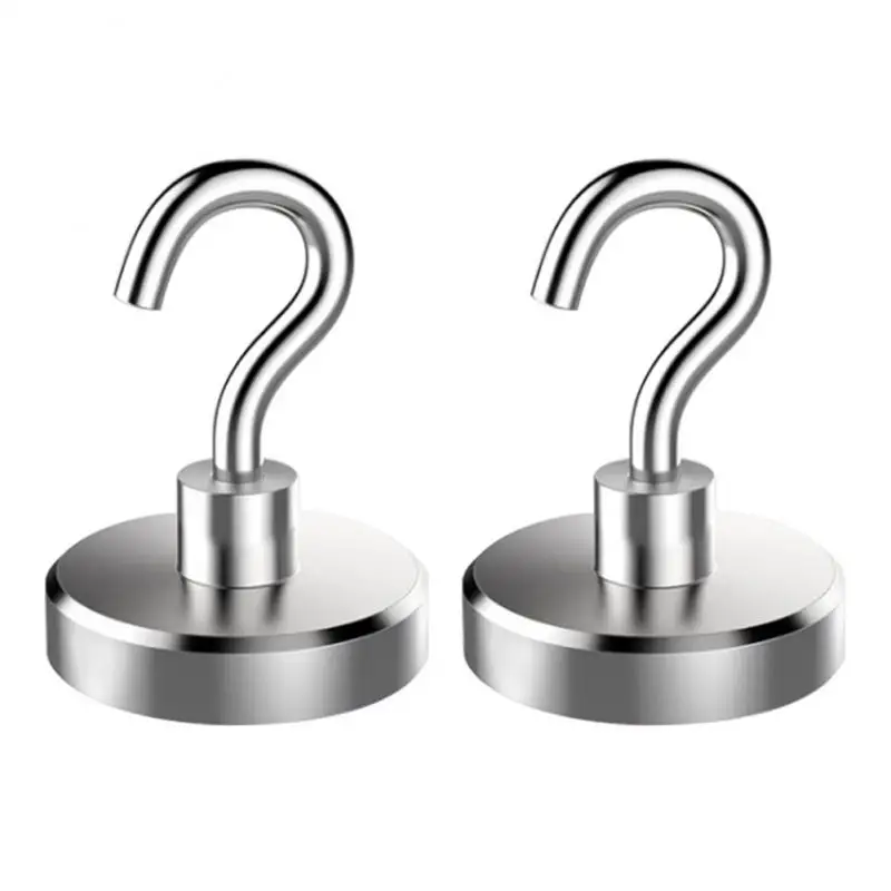 

Magnet Hook Strong NdFeB Magnetic Holder Electroplating Metal Storage Rack Nickel Suction Cup Kitchen Bathroom Accessories Tool