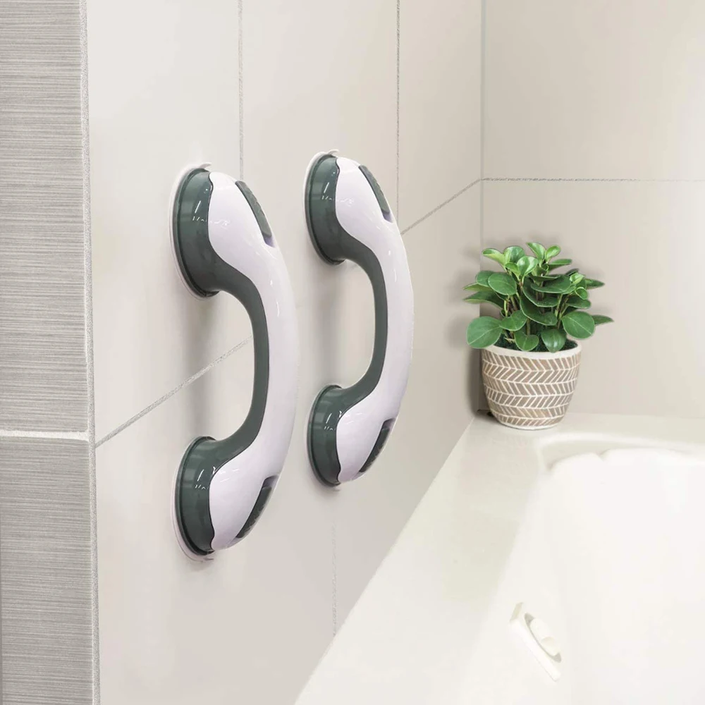 

Shower Handle Safety Helping Handle Anti Slip Support Toilet Bathroom Safe Grab Bar Handle Vacuum Sucker Suction Cup Handrail