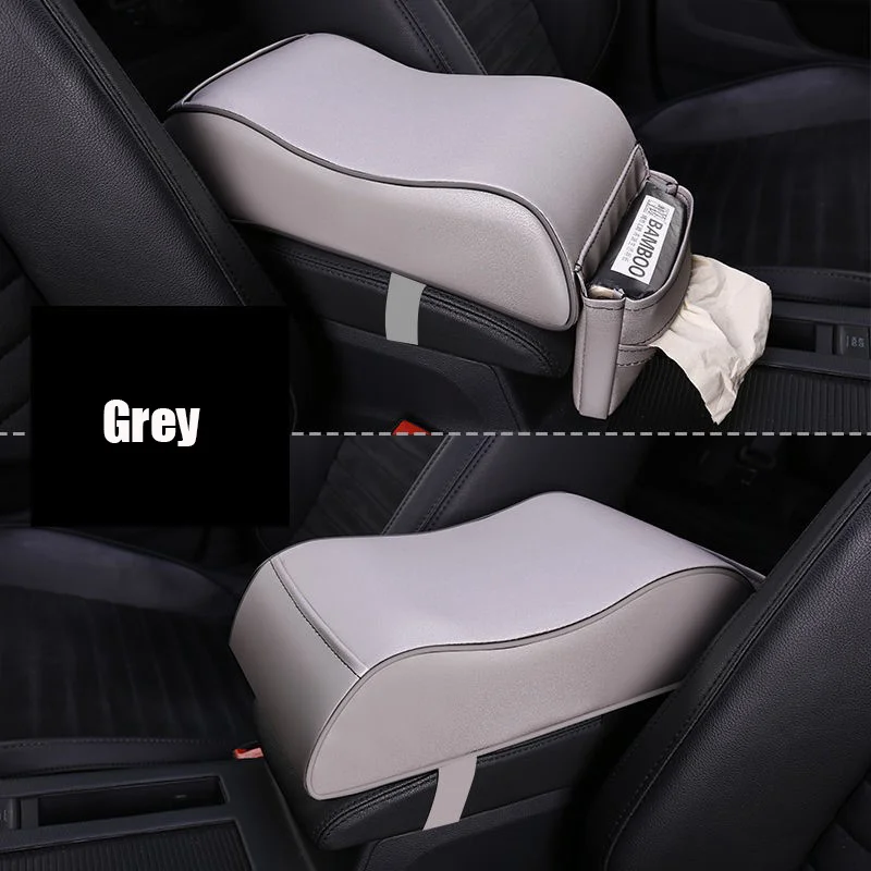 

New Leather Car Armrest Box Auto Armrests Four Seasons Universal Boy Accessories Central Storage Box Men Simple Armrest In Car