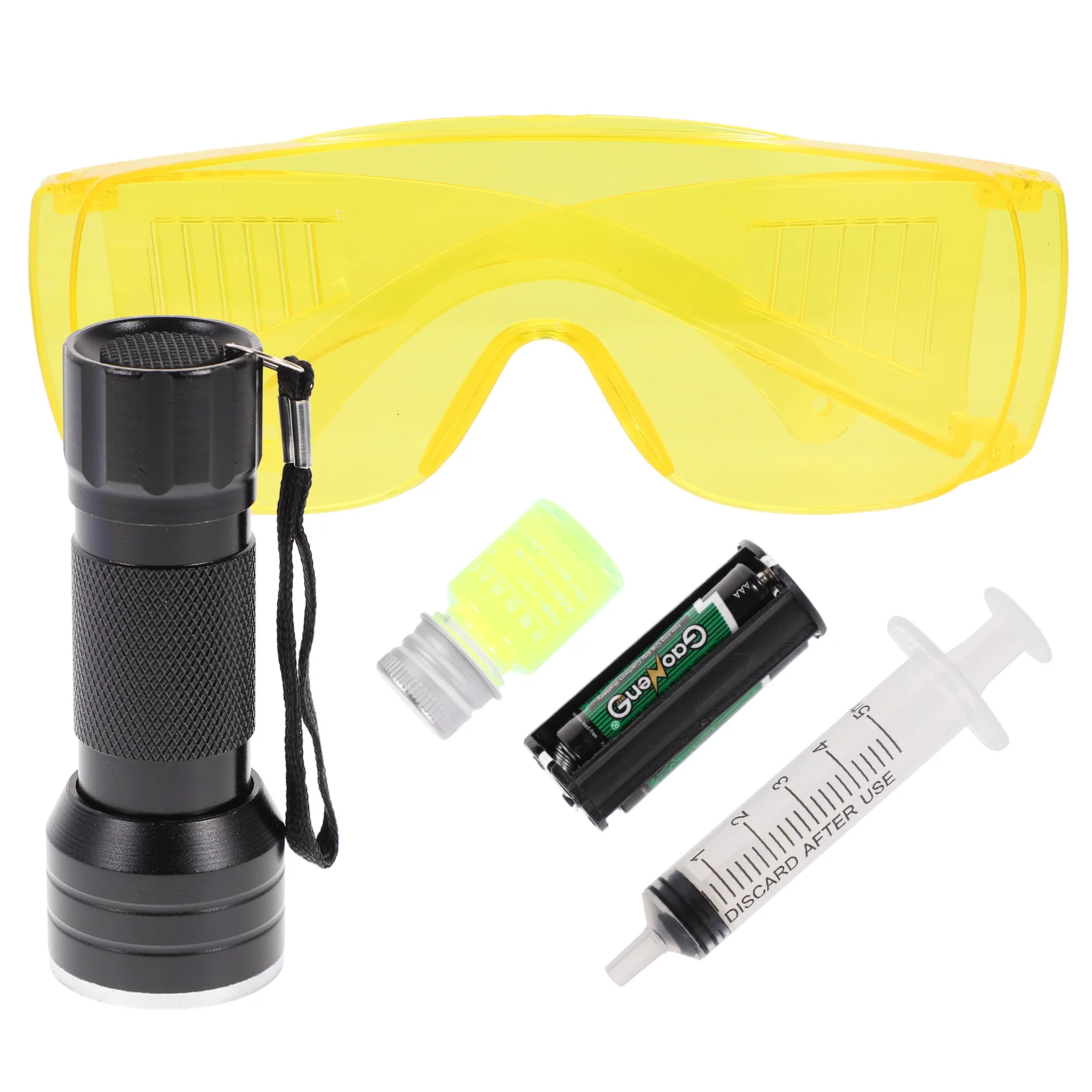 

Air Conditioner Leak Detection Tool Automotive Tools Refrigerant Suite Test Flashlight Kit Stainless Steel