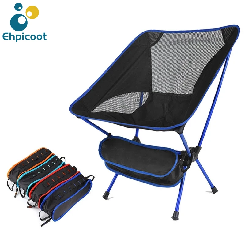 

Outdoor Camping Chair Ultralight Folding Fishing BBQ Relaxed Chair Fishing Picnic Chair Travel Foldable Beach Garden Furniture