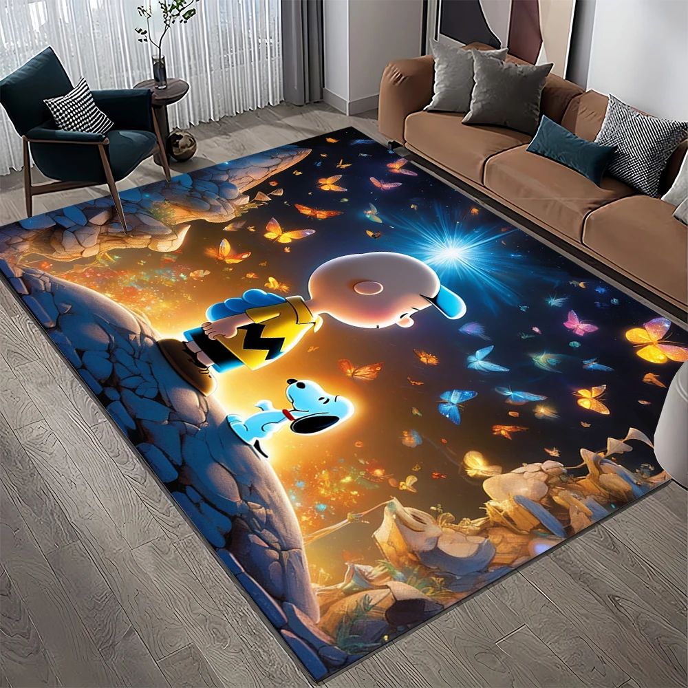 Ретро Снупи Кавайный мультяшный коврик для собаки ковры гостиной спальни дивана