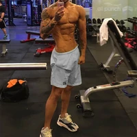 fitness mens bodybuilding trend shorts summer shorts men fashion brand breathable male casual shorts comfortable