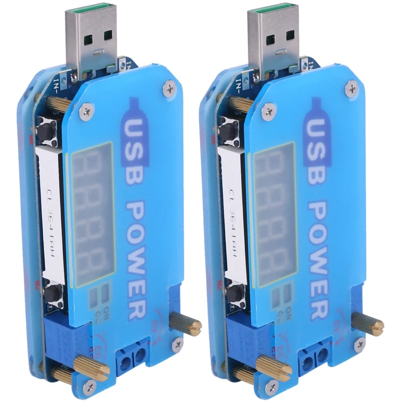 

2X 15W Adjustable Dc-Dc Cc Cv USB 5V To 3.3V 9V 12V 24V 30V Step Up / Down Power Supply Module Adjustable Converter