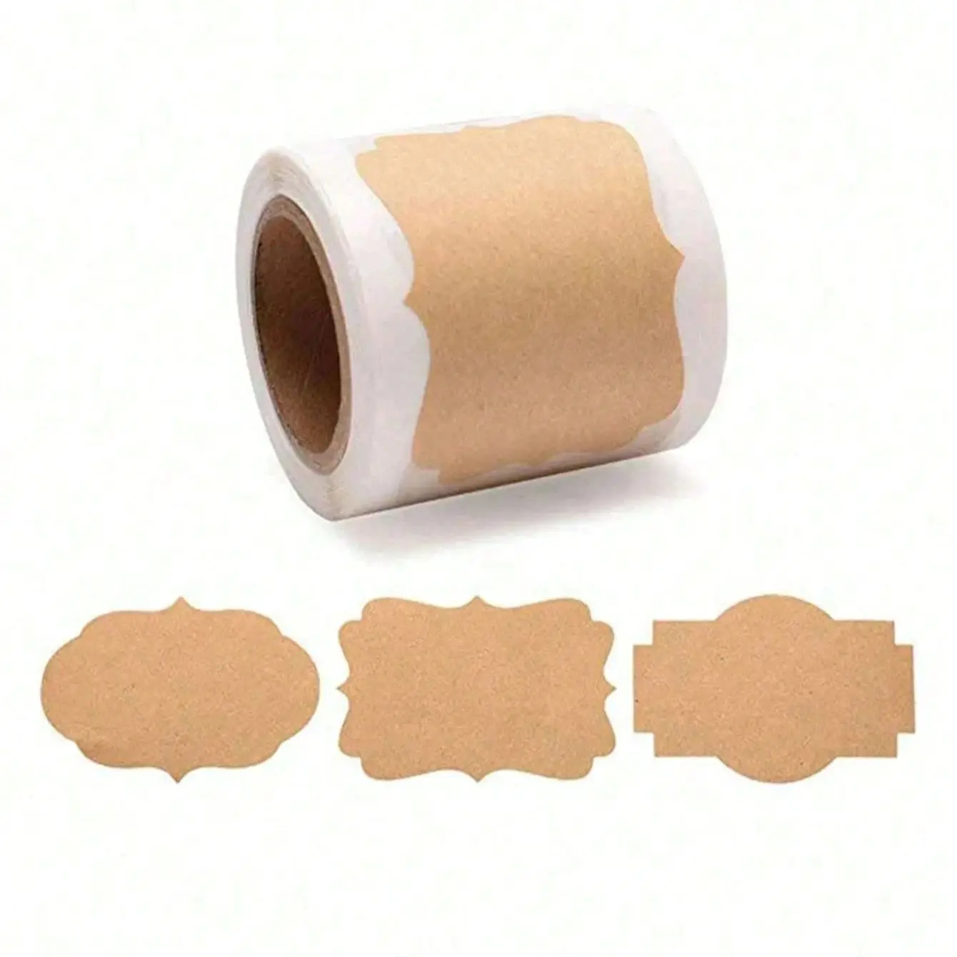 

Однотонные наклейки из крафт-бумаги AL-00489