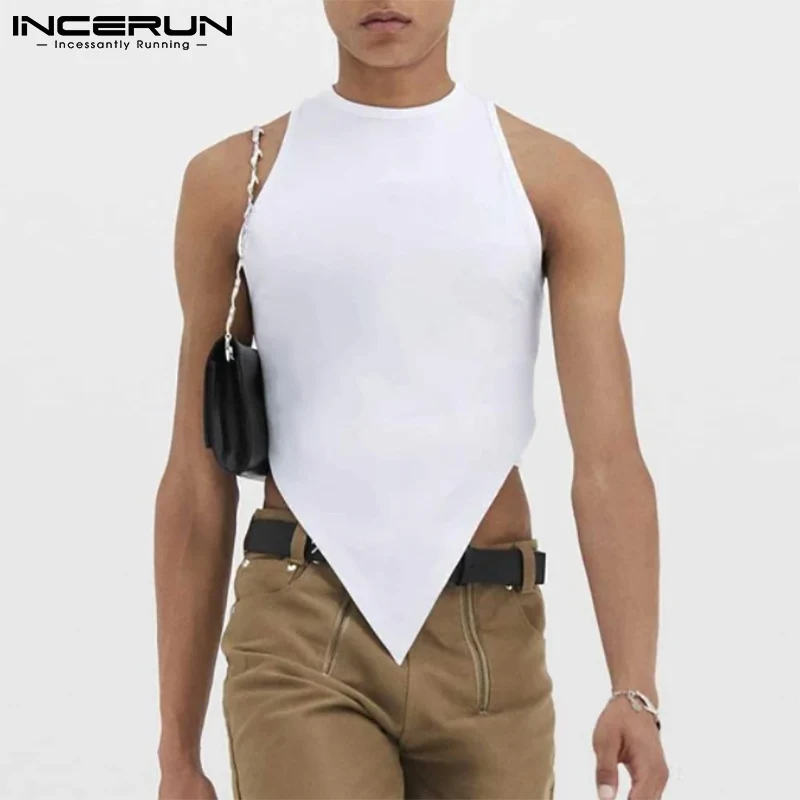 

Fashion Casual New Men's Waistcoat Stylish Streetwear Male Solid Comfortable All-match Sleeveless Vests S-5XL INCERUN Tops 2022