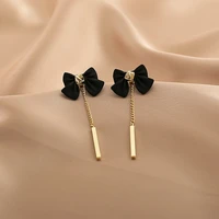 bow tassel earrings butterfly earrings retro tassel holiday party earrings for women gift