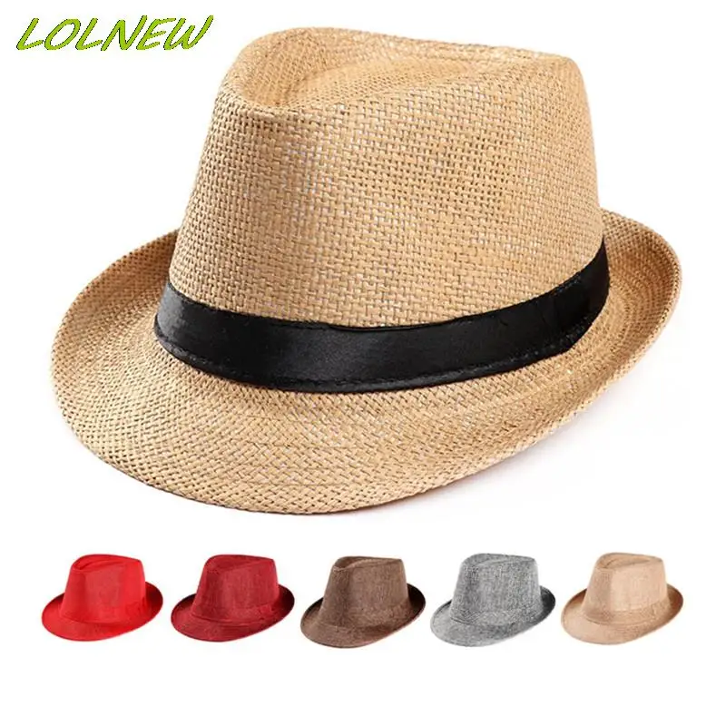 

New Korean Hat Men And Women Summer Linen Sun Hat Small Top Outdoor Casual Straw Hat Accessories