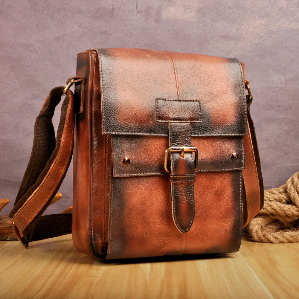 

Модная качественная кожаная мужская повседневная сумка-мессенджер, ранец из воловьей кожи, дизайнерская сумка через плечо, школьная сумка для книг для мужчин 8571bu