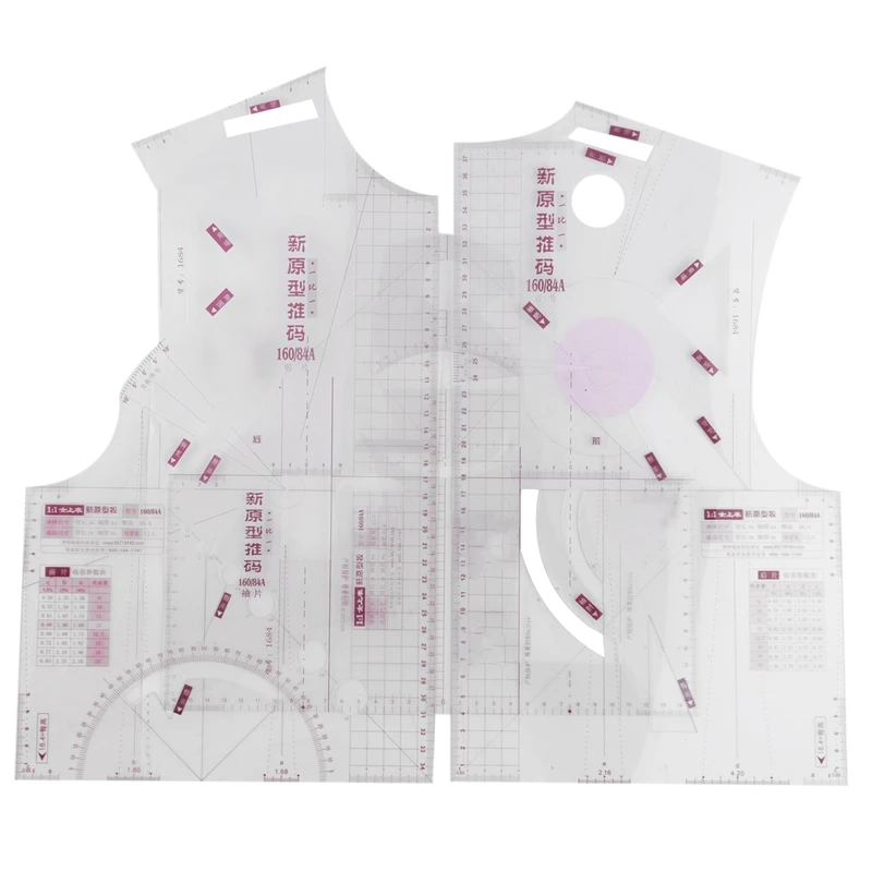 

1:1 Fashion Cloth Design Ruler Crop Mold School Student Teaching Apparel Drawing Template Garment Prototype Ruler