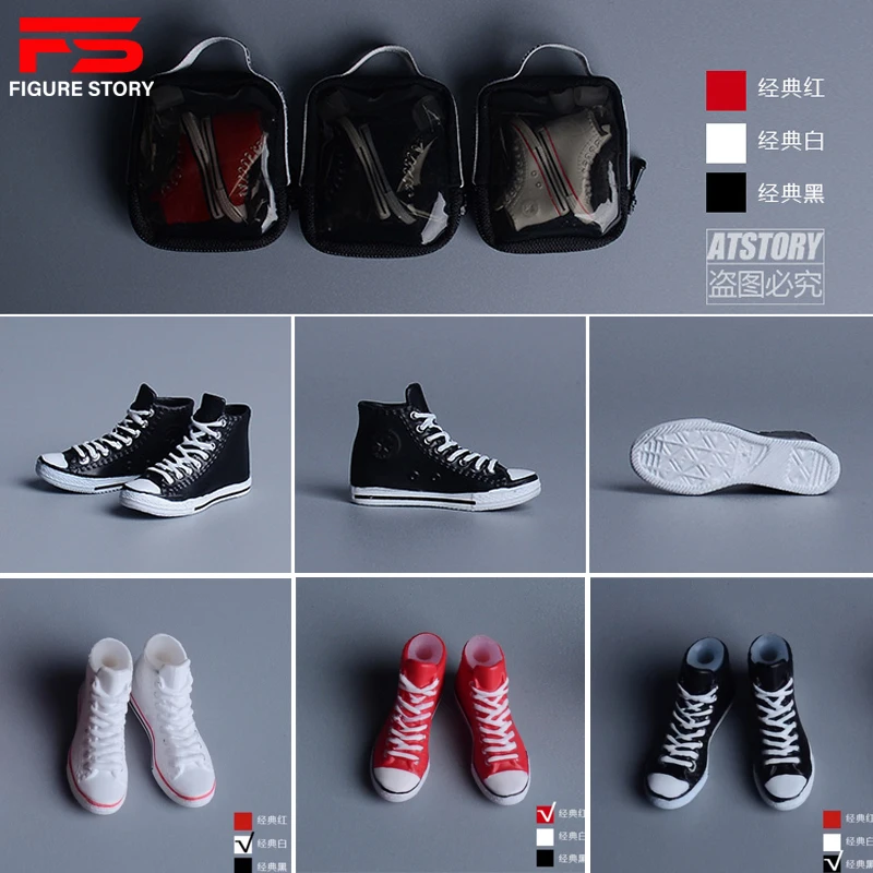 

Масштаб 1/12, мужская обувь для кукол, модная холщовая обувь, подходит для модели Фигурки героев 6 дюймов