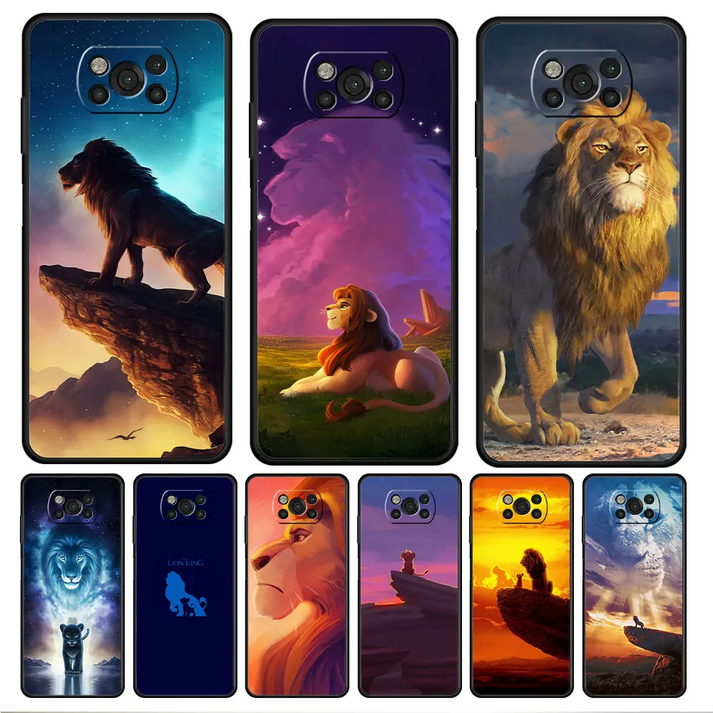 

For Xiaomi POCO 11T M3 M4 Pro 5G 9T F3 F4 GT 10T X3 NFC MI 11 lite X4 Disney The Lion King minimal Movie art Celular Coque