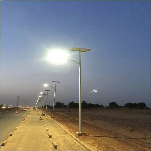 high brightness dusk to dawn solar led street light lamps with pole for rural areas  photovoltaic panel 60w